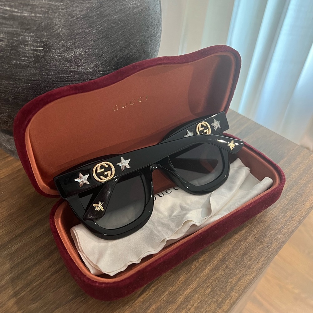 Gucci GG oversized black sunglasses